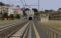 Framerate comparison with Genova Brignole - Recco (openBVE v1.2.7.4) Screenshot