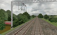 An actual neutral section on the Neutral Section Test Route - for testing the new UkTrainSys cross-platform .NET plugin Screenshot