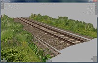 Superelevated track an dikes created via the Object Bender tool Screenshot